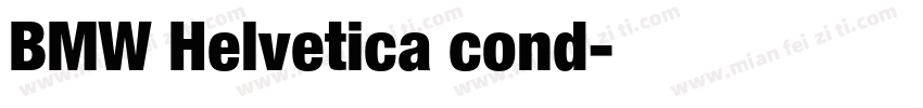 BMW Helvetica cond字体转换